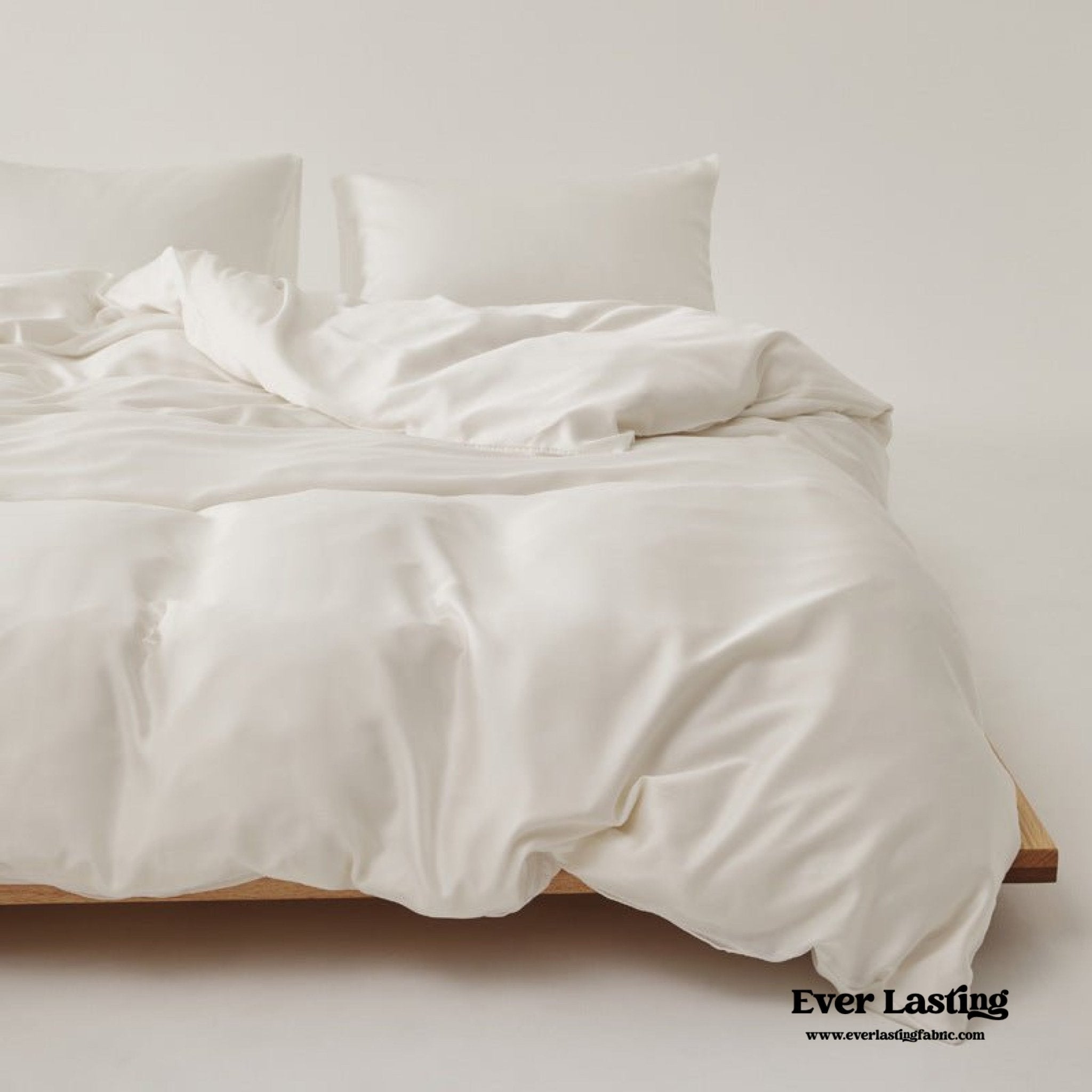 Adeline Pastel Silky TENCEL™ Bedding Set / Yellow - Ever Lasting