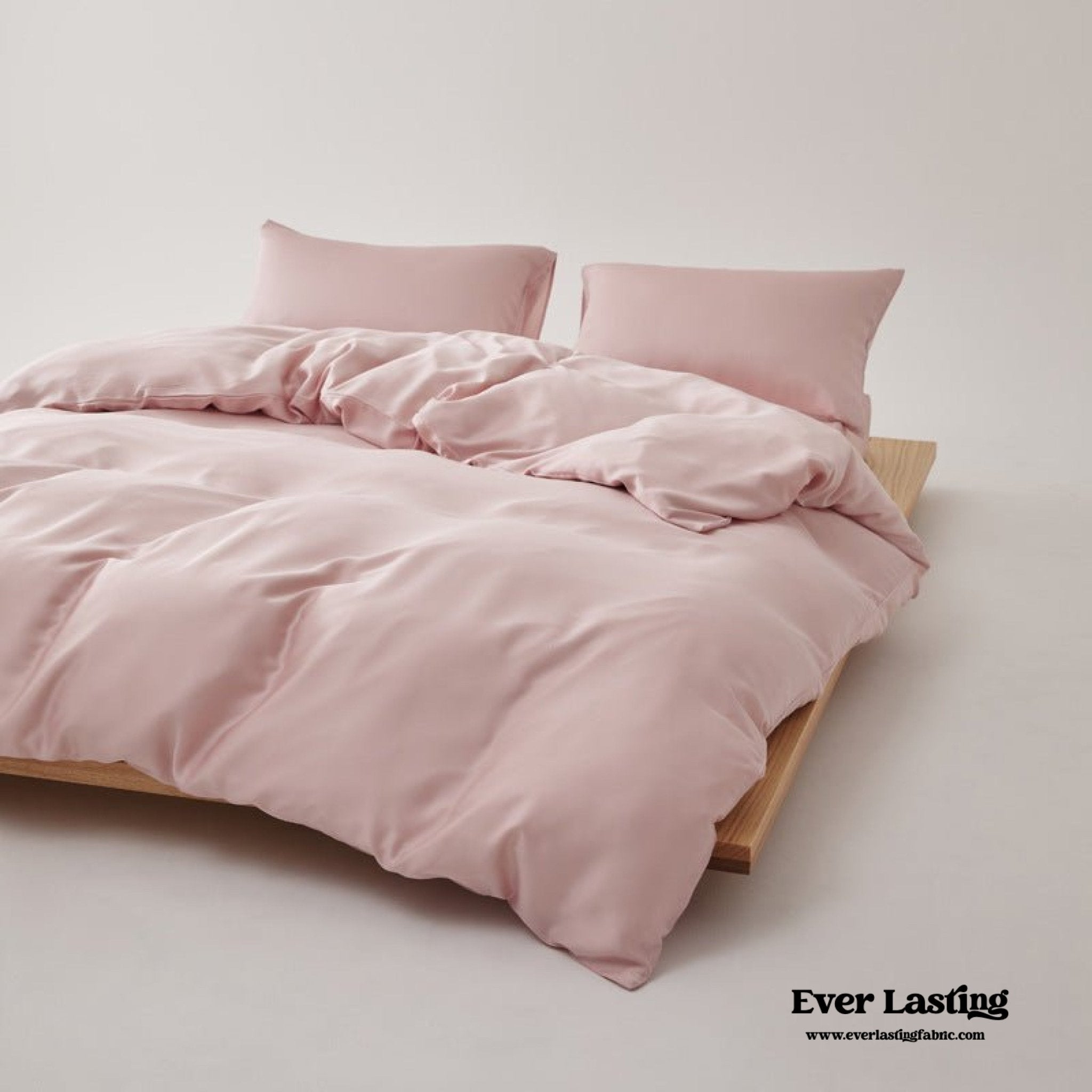Adeline Pastel Silky TENCEL™ Bedding Set / Yellow - Ever Lasting
