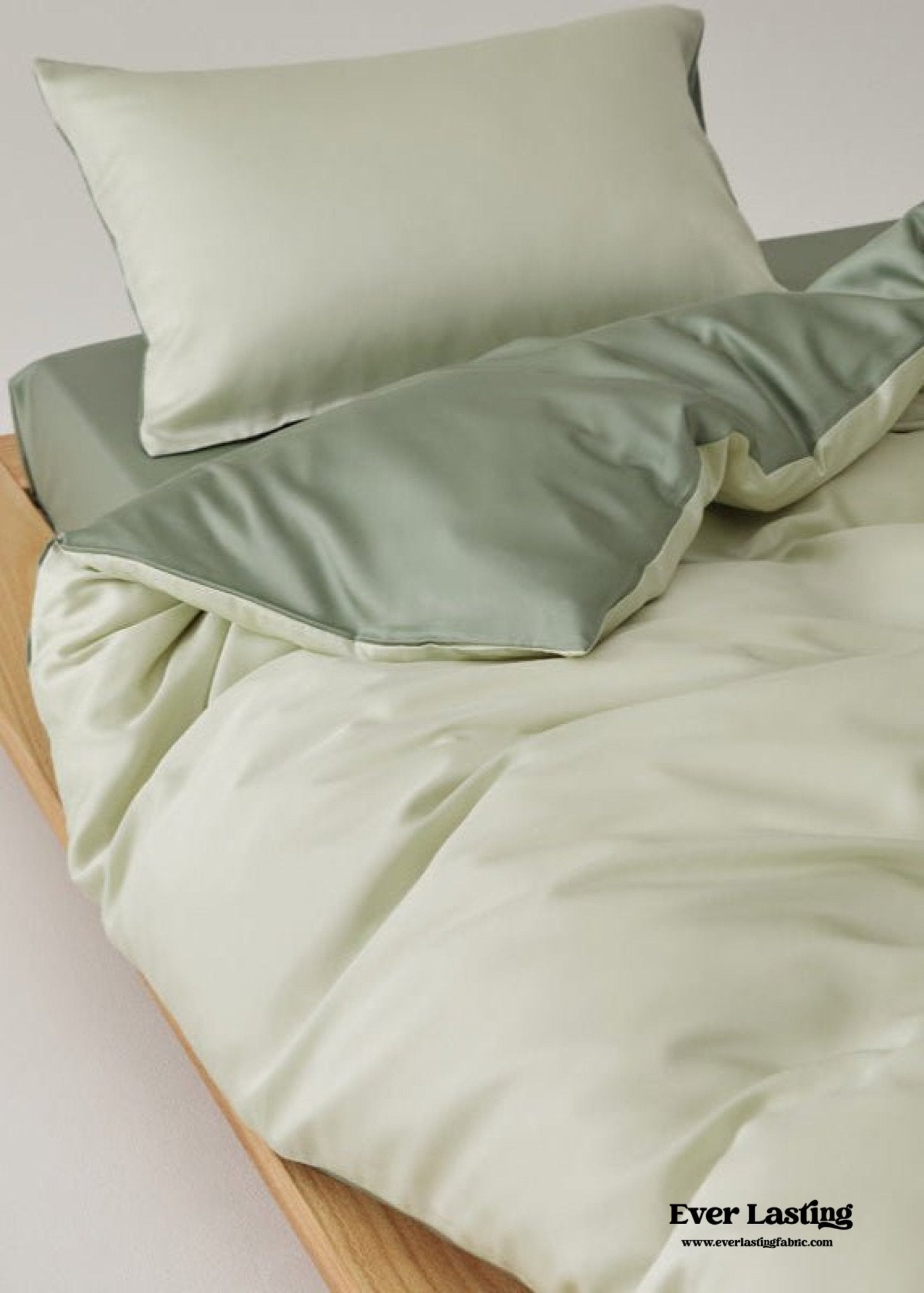 Adeline Pastel Silky TENCEL™ Bedding Set / Yellow - Ever Lasting