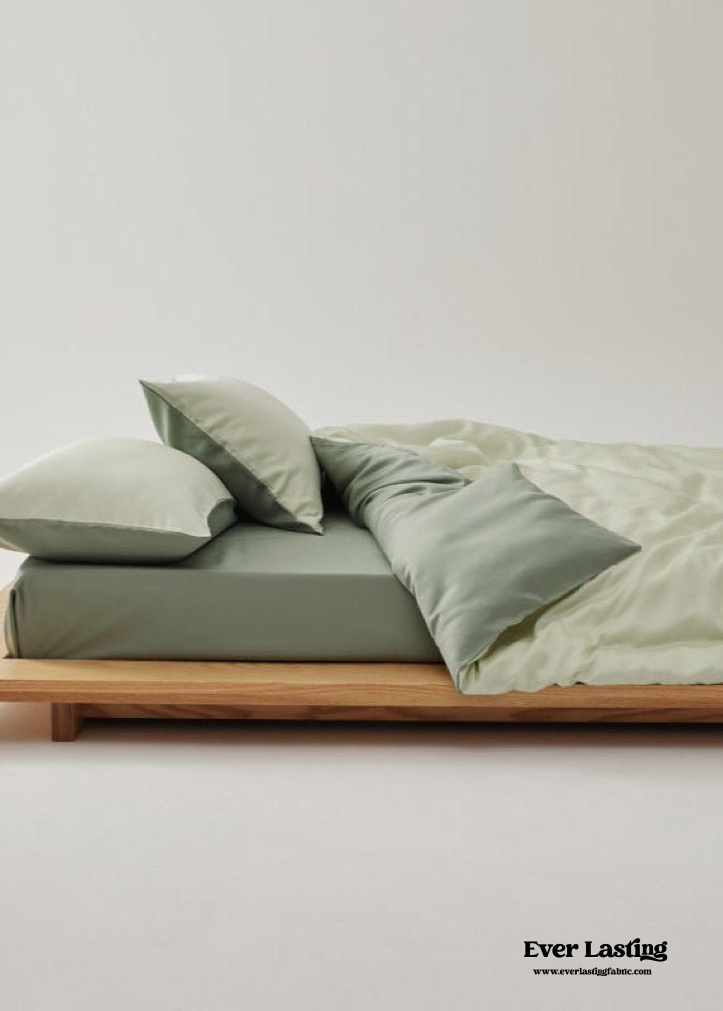 Adeline Pastel Silky TENCEL™ Bedding Set / Yellow - Ever Lasting