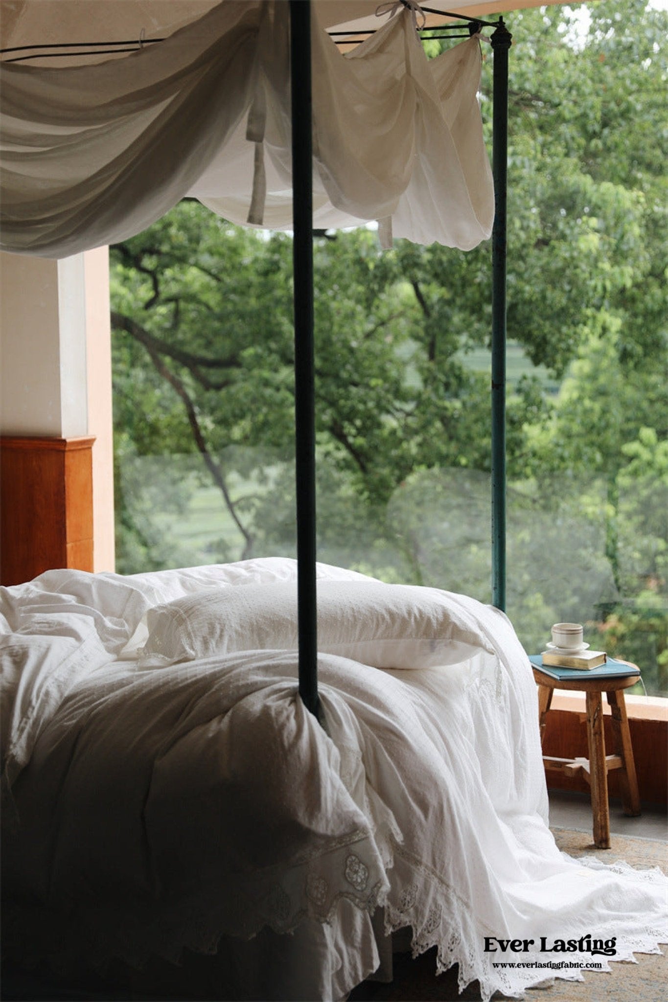 Aimé Romantic Vintage Ruffle Bedding Bundle - Ever Lasting