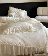 Airy Silky Floral Lace Bedding Bundle