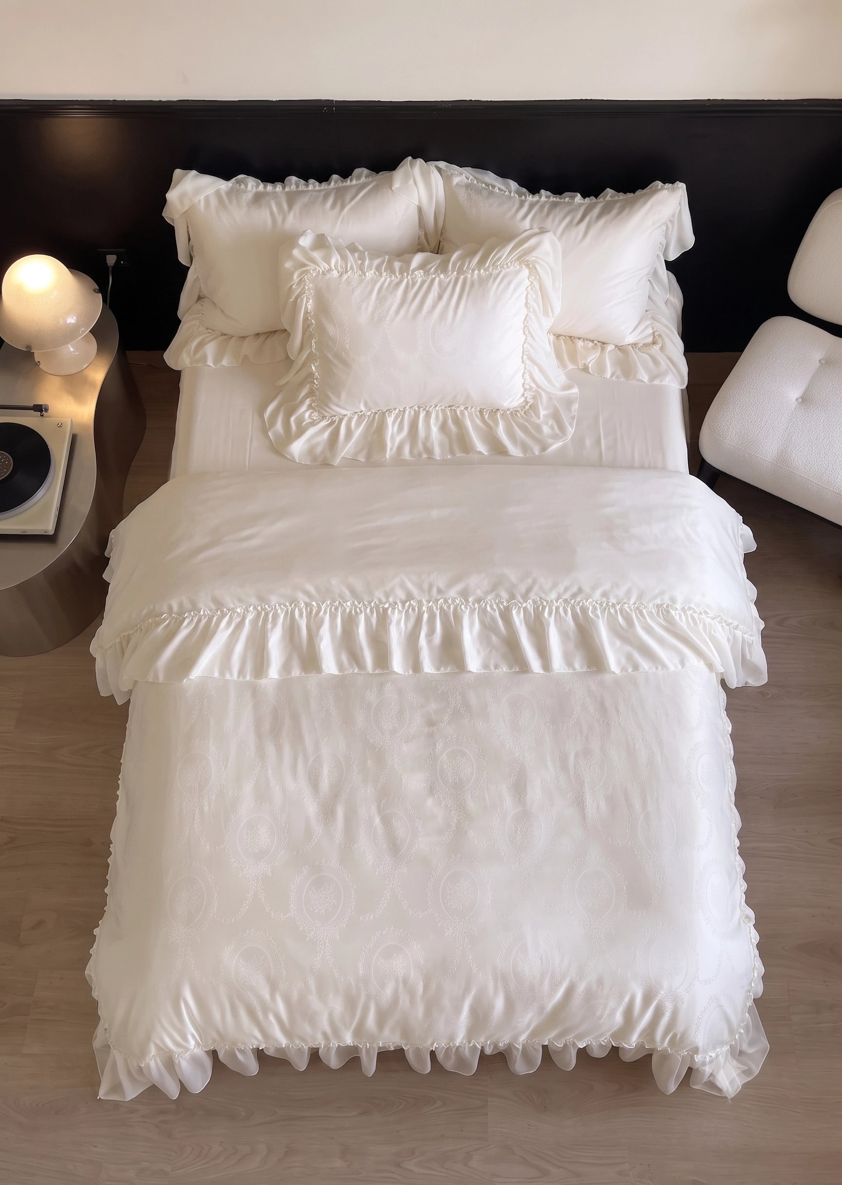 -Ever Lasting - Airy Silky Floral Lace Bedding Bundle -Bedding Bundle -Ever Lasting