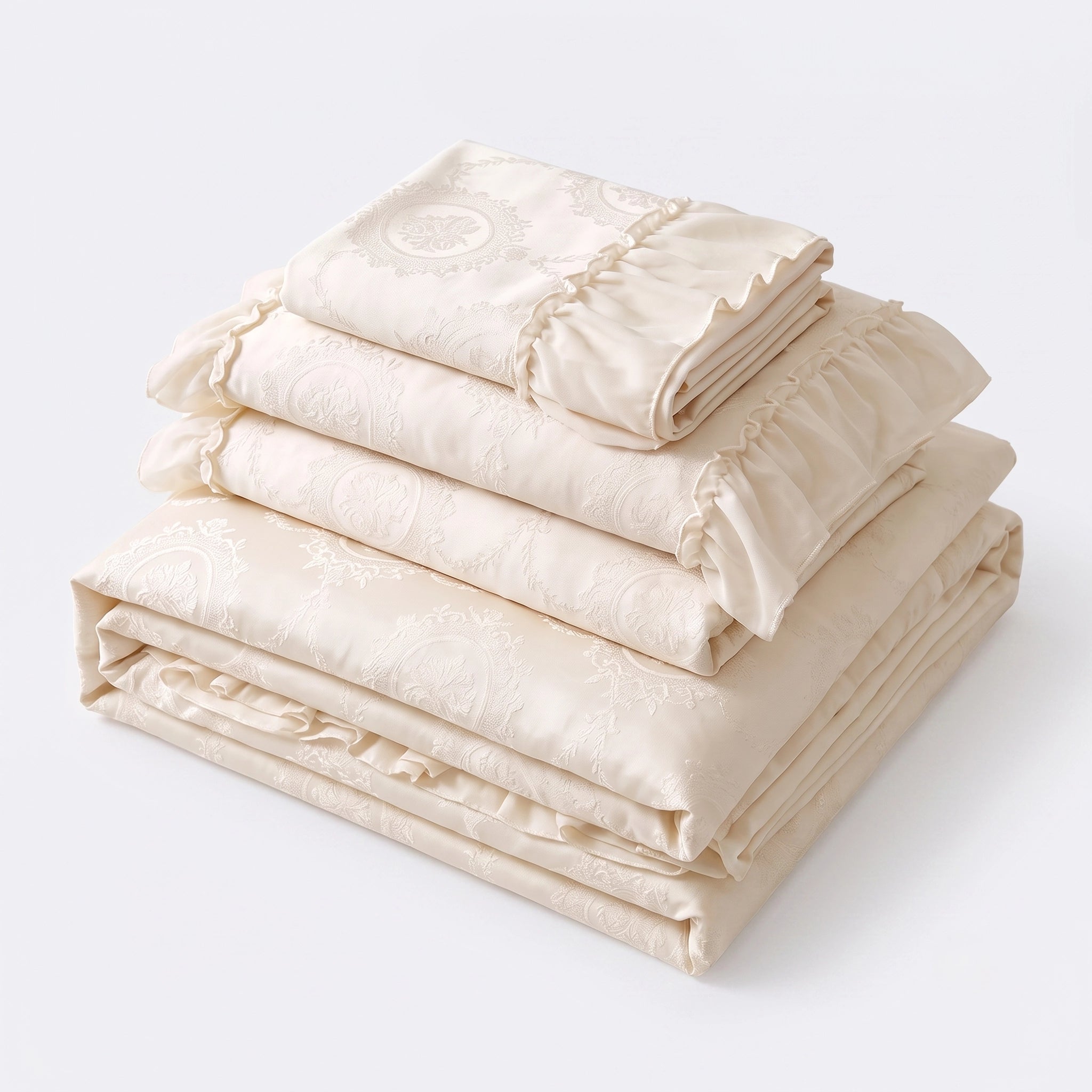 -Ever Lasting - Airy Silky Floral Lace Bedding Bundle -Bedding Bundle -Ever Lasting