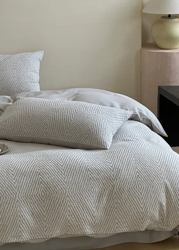-Ever Lasting - Alder Jacquard Bedding Set / Blue -Bedding Set -Ever Lasting
