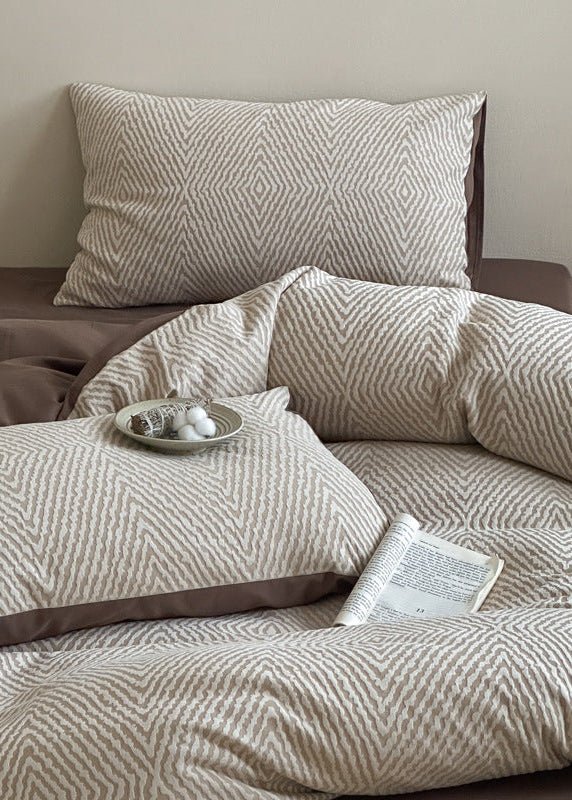 -Ever Lasting - Alder Jacquard Bedding Set / Blue -Bedding Set -Ever Lasting