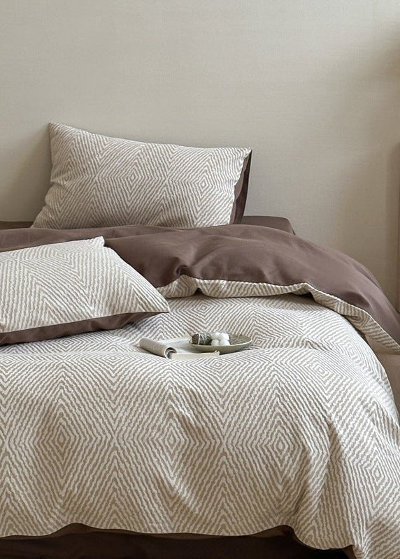 -Ever Lasting - Alder Jacquard Bedding Set / Blue -Bedding Set -Ever Lasting
