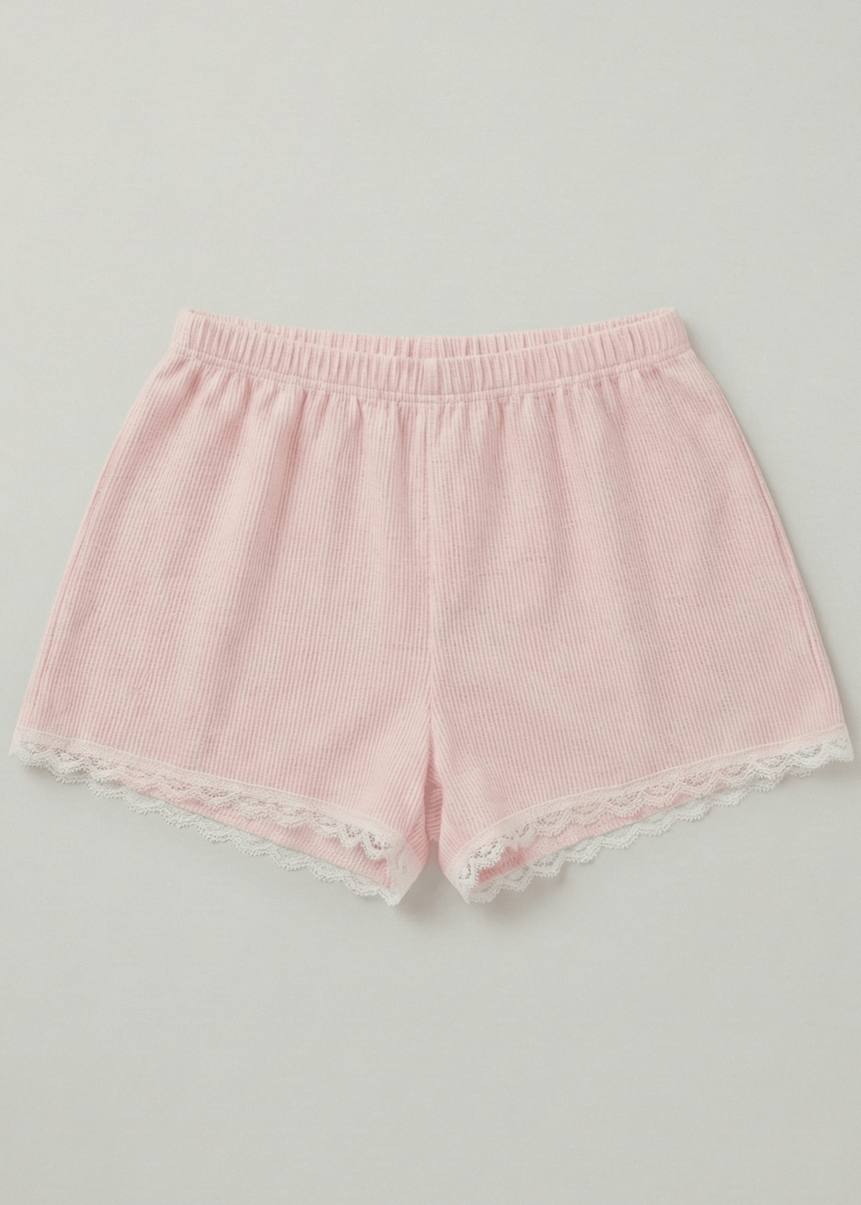  - Ever Lasting - Alma Lace Striped Pajama Set / Pink - Pajamas - Ever Lasting