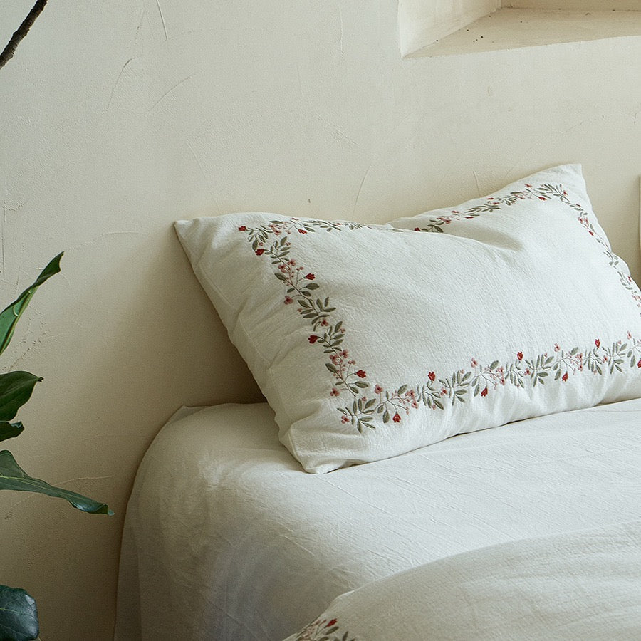  - Ever Lasting - Amara Floral Embroidered Bedding Bundle - Bedding Bundle - Ever Lasting