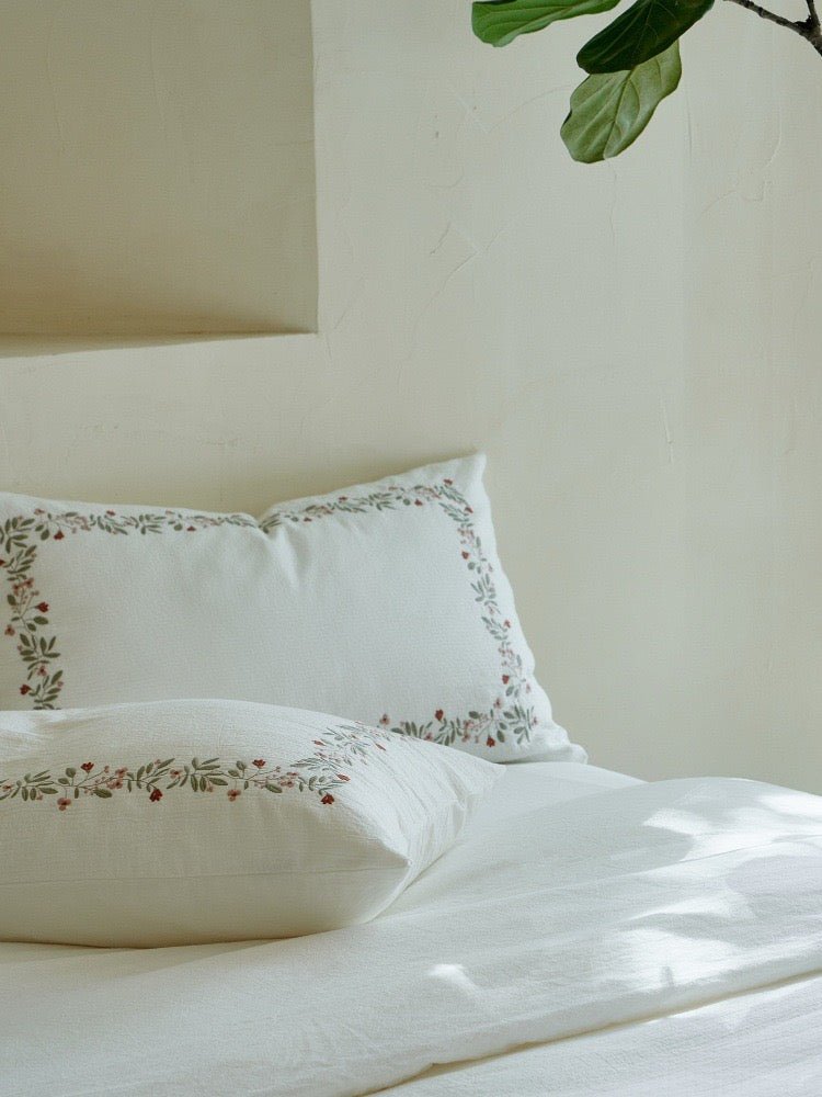  - Ever Lasting - Amara Floral Embroidered Bedding Bundle - Bedding Bundle - Ever Lasting