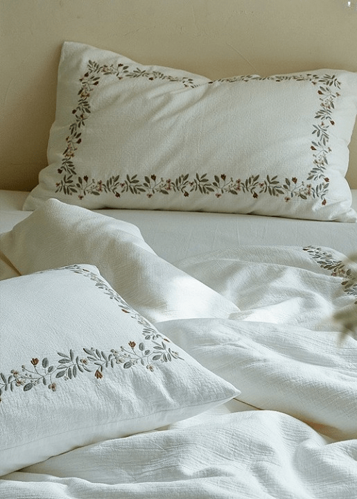  - Ever Lasting - Amara Floral Embroidered Bedding Bundle - Bedding Bundle - Ever Lasting