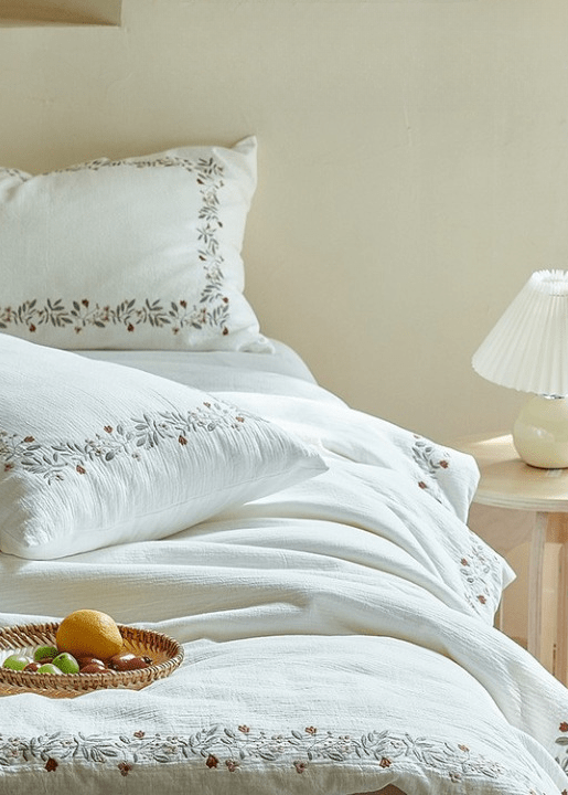  - Ever Lasting - Amara Floral Embroidered Bedding Bundle - Bedding Bundle - Ever Lasting