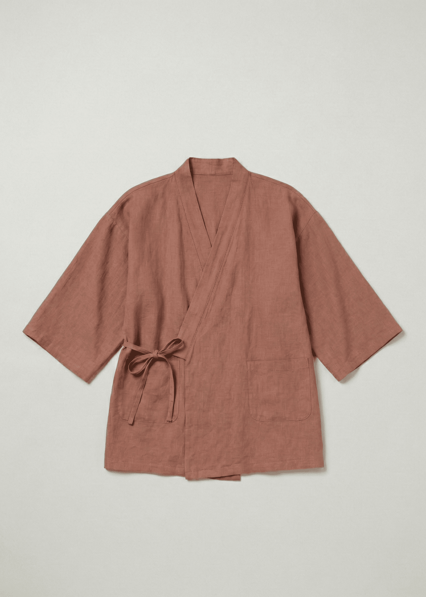  - Ever Lasting - Anaïs Japanese Style Cotton Kimono Pajama Set / Dark Red (Unisex) - Pajamas - Ever Lasting