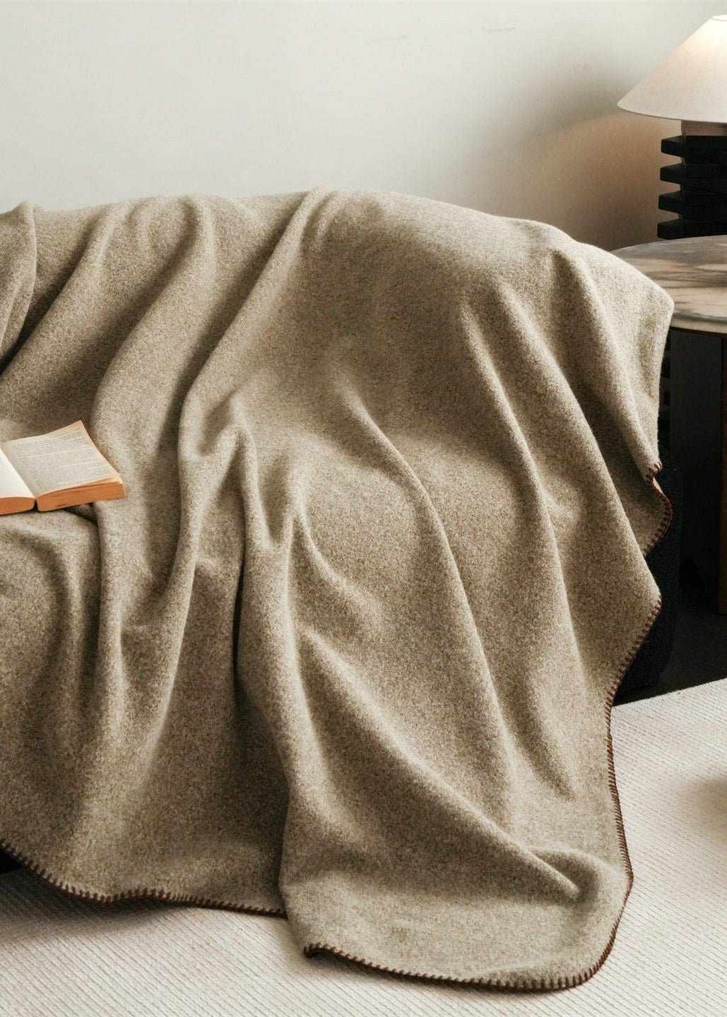  - Ever Lasting - Annalise Claystone Throw Blanket / Gray - Blanket - Ever Lasting