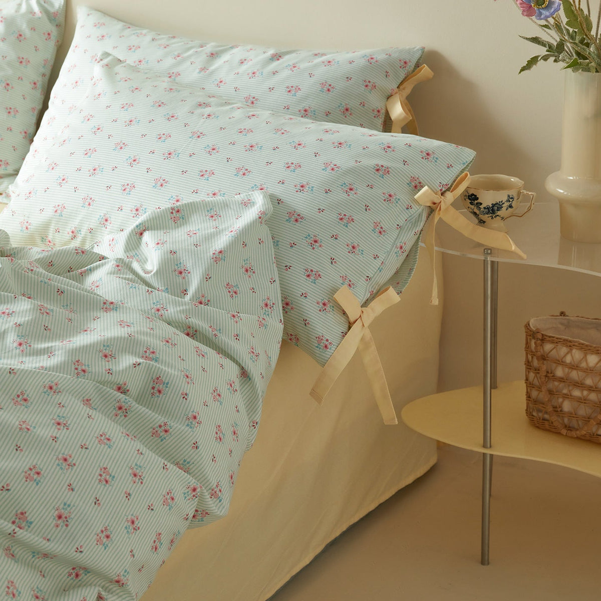 -Ever Lasting - Annelise Floral Bedding Set / Green -Bedding Set -Ever Lasting