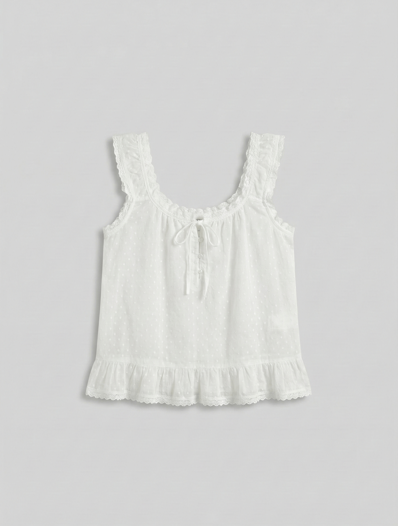  - Ever Lasting - Arielle Cotton Embroidered Lounge Set / White - Pajamas - Ever Lasting