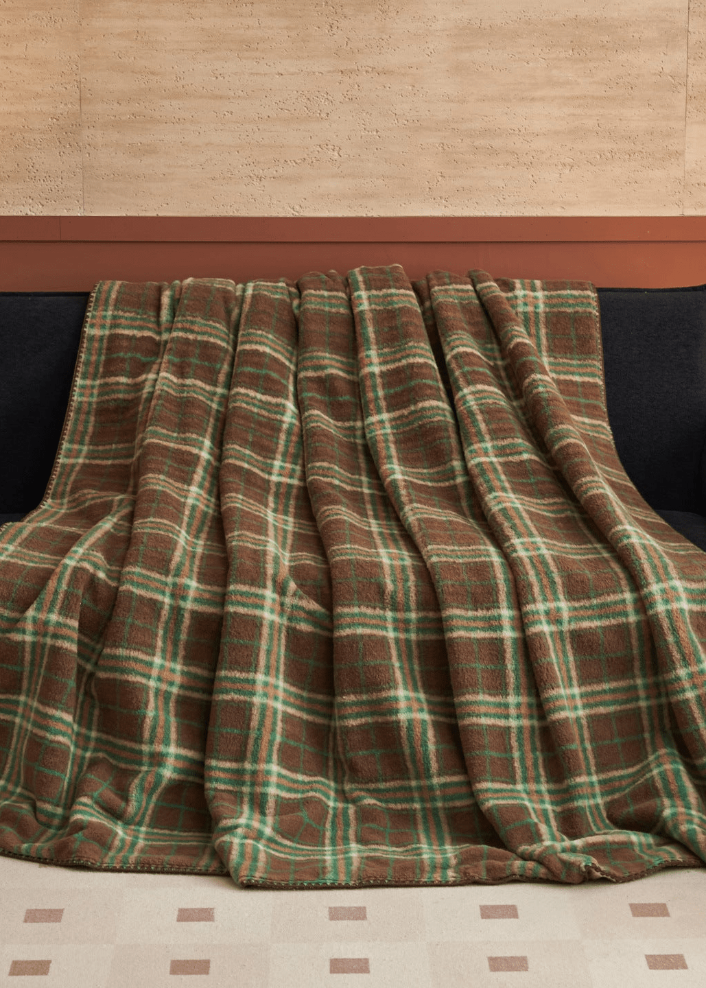  - Ever Lasting - Asher Fleece Throw Blanket / Brown - Blankets - Ever Lasting