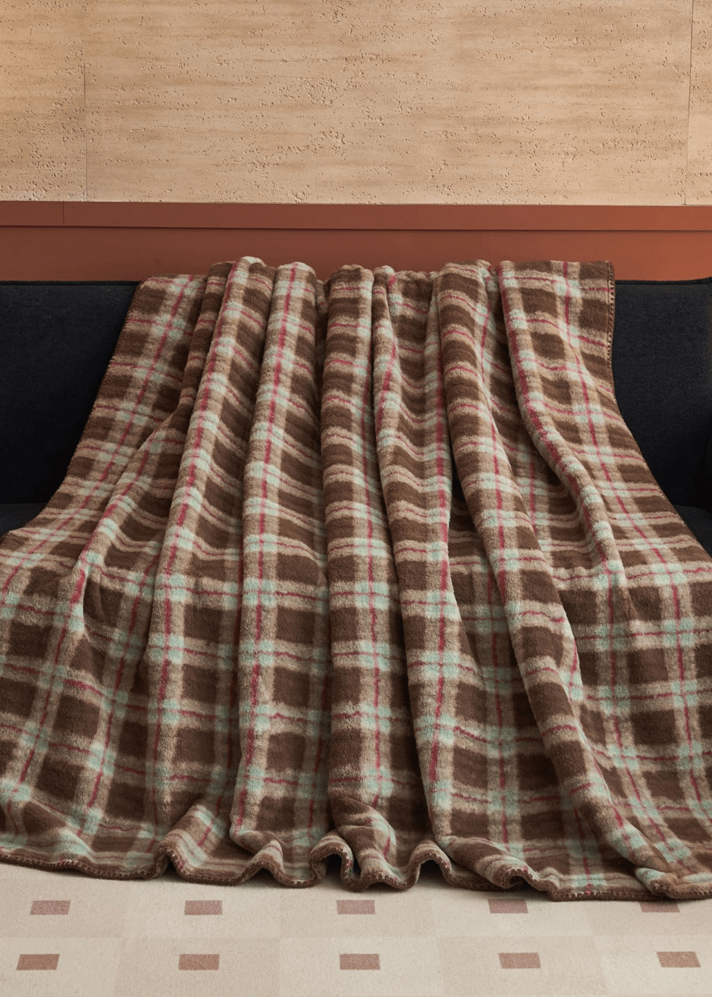  - Ever Lasting - Asher Fleece Throw Blanket / Brown - Blankets - Ever Lasting