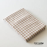 Assorted Gingham & Plaid Bed Sheet / Brown