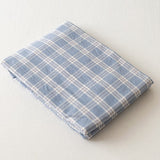 Assorted Gingham & Plaid Bed Sheets Blue / Small Fitted Sheet