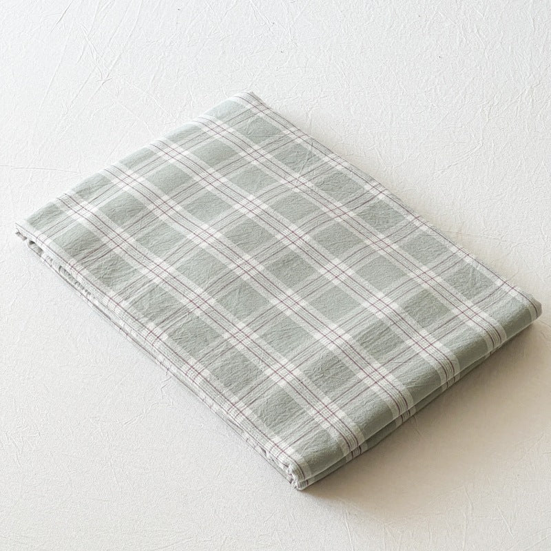 Assorted Gingham & Plaid Bed Sheets Green / Small Fitted Sheet