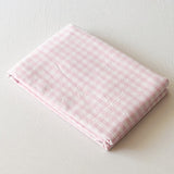 Assorted Gingham & Plaid Bed Sheets Pastel Pink / Small Fitted Sheet