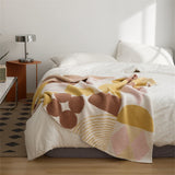Assorted Patterned Blanket (11 Styles) Brown Yellow Blankets