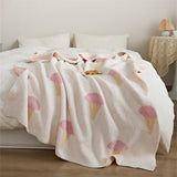 Assorted Patterned Blanket (11 Styles) Cream Blankets