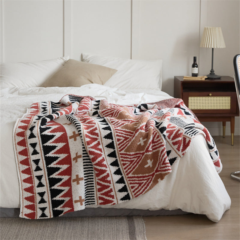 Assorted Patterned Blanket (11 Styles) Red Black Blankets