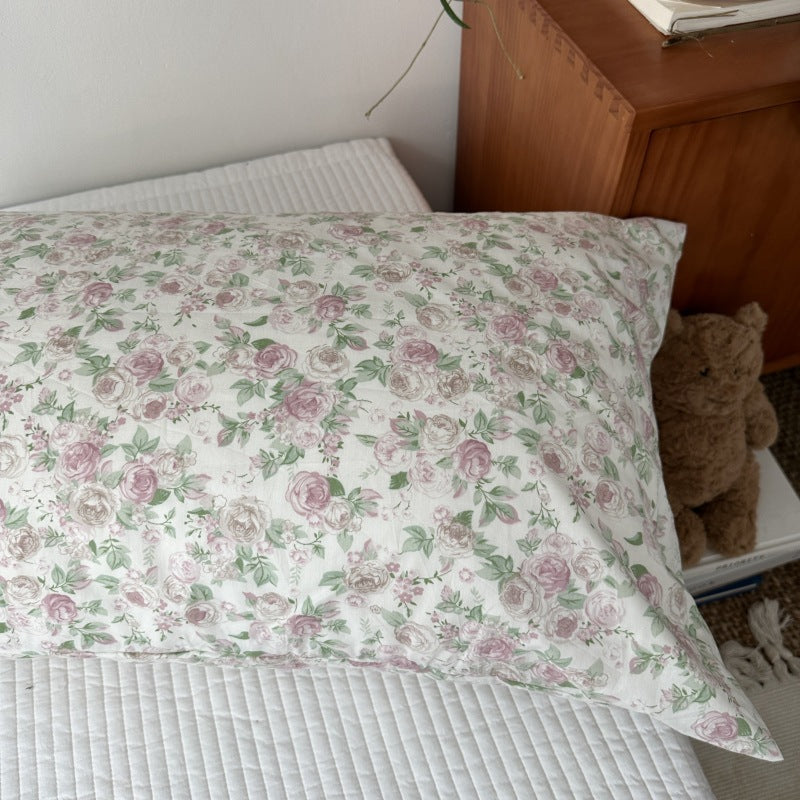 Assorted Spring Pastel Floral & Solid Cases Vintage Roses Pillowcases