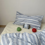 Assorted Stripe & Patterned Pillowcases Blue + White Stripes