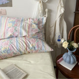 Assorted Stripe & Patterned Pillowcases Vintage Florals