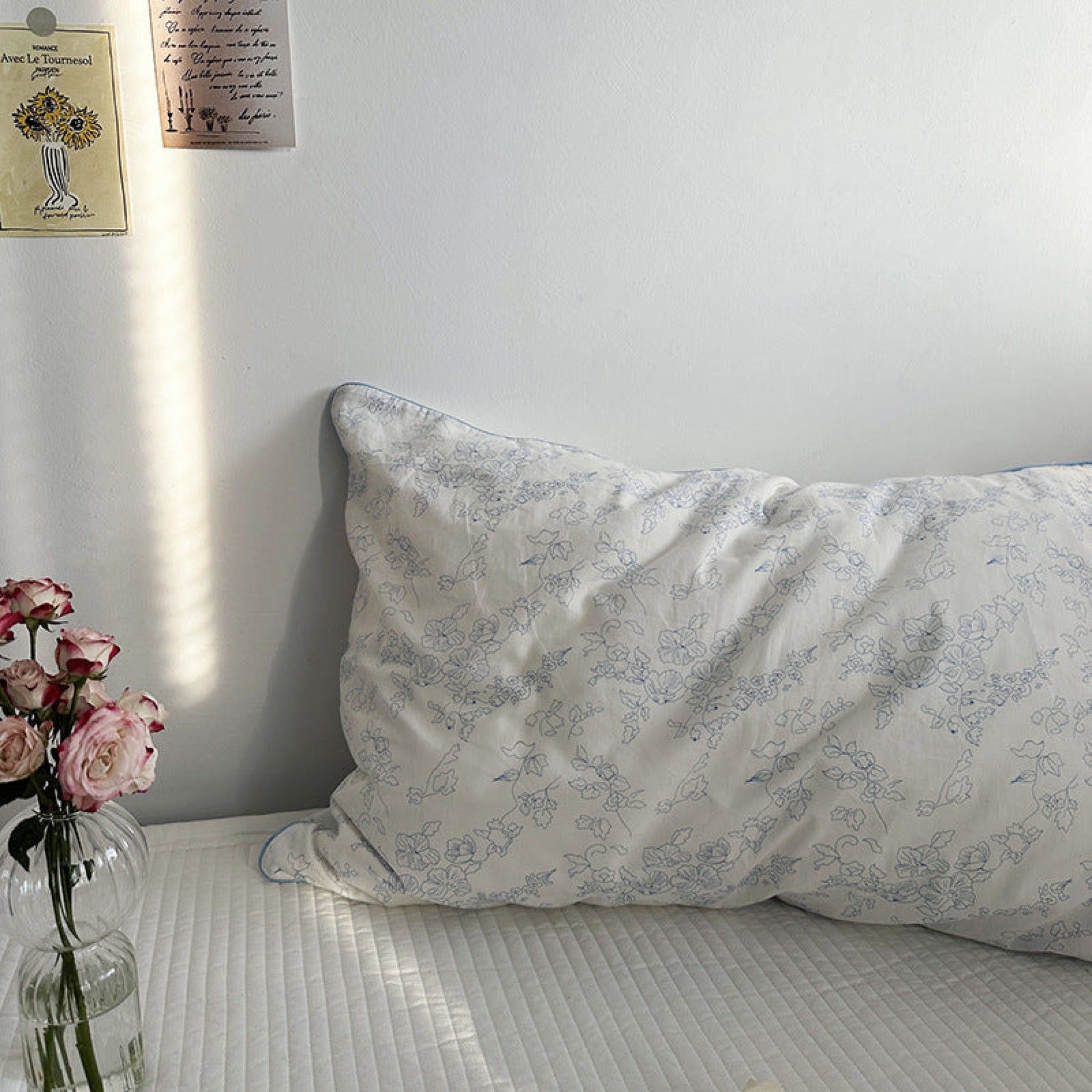 Grey patterned pillow cases best sale