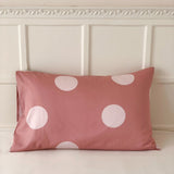 Assorted Warm Tone Abstract Pillowcases Pink Polka Dot