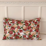 Assorted Warm Tone Floral & Patterned Pillowcases Roses