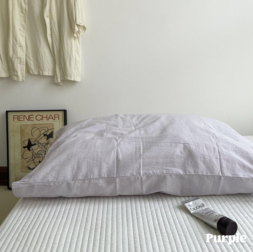  - Ever Lasting - Assorted Washed Cotton Pillowcases / Floral Beige - Pillow Cases - Ever Lasting