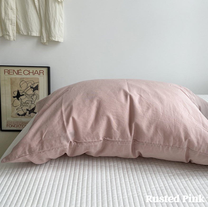  - Ever Lasting - Assorted Washed Cotton Pillowcases / Floral Beige - Pillow Cases - Ever Lasting