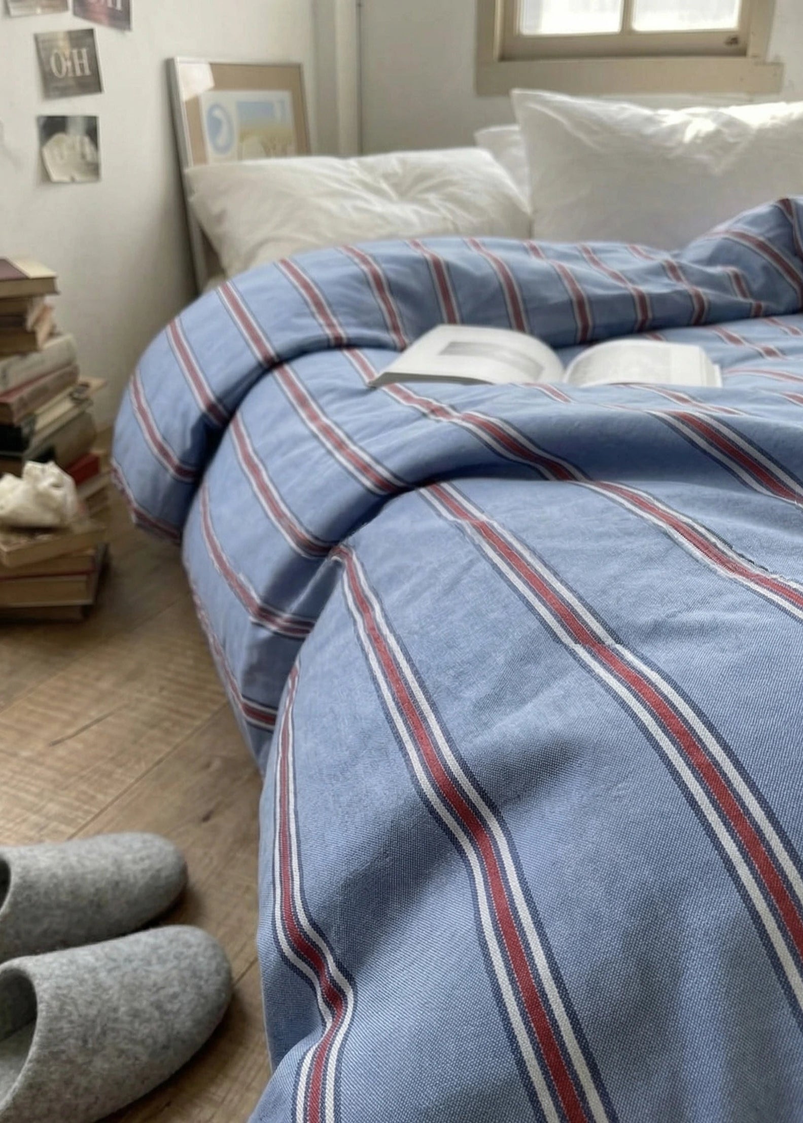  - Ever Lasting - Assorted Washed Cotton Striped Duvet Cover - Duvet Cover - Ever Lasting
