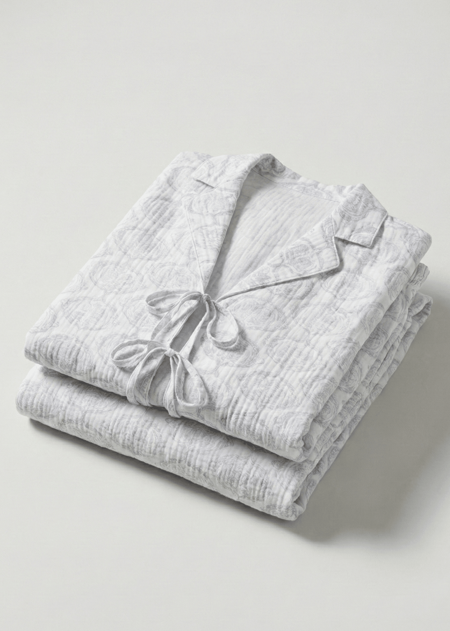  - Ever Lasting - Aurora Lace - Up Lapel Pajama Set / Blue - Pajamas - Ever Lasting