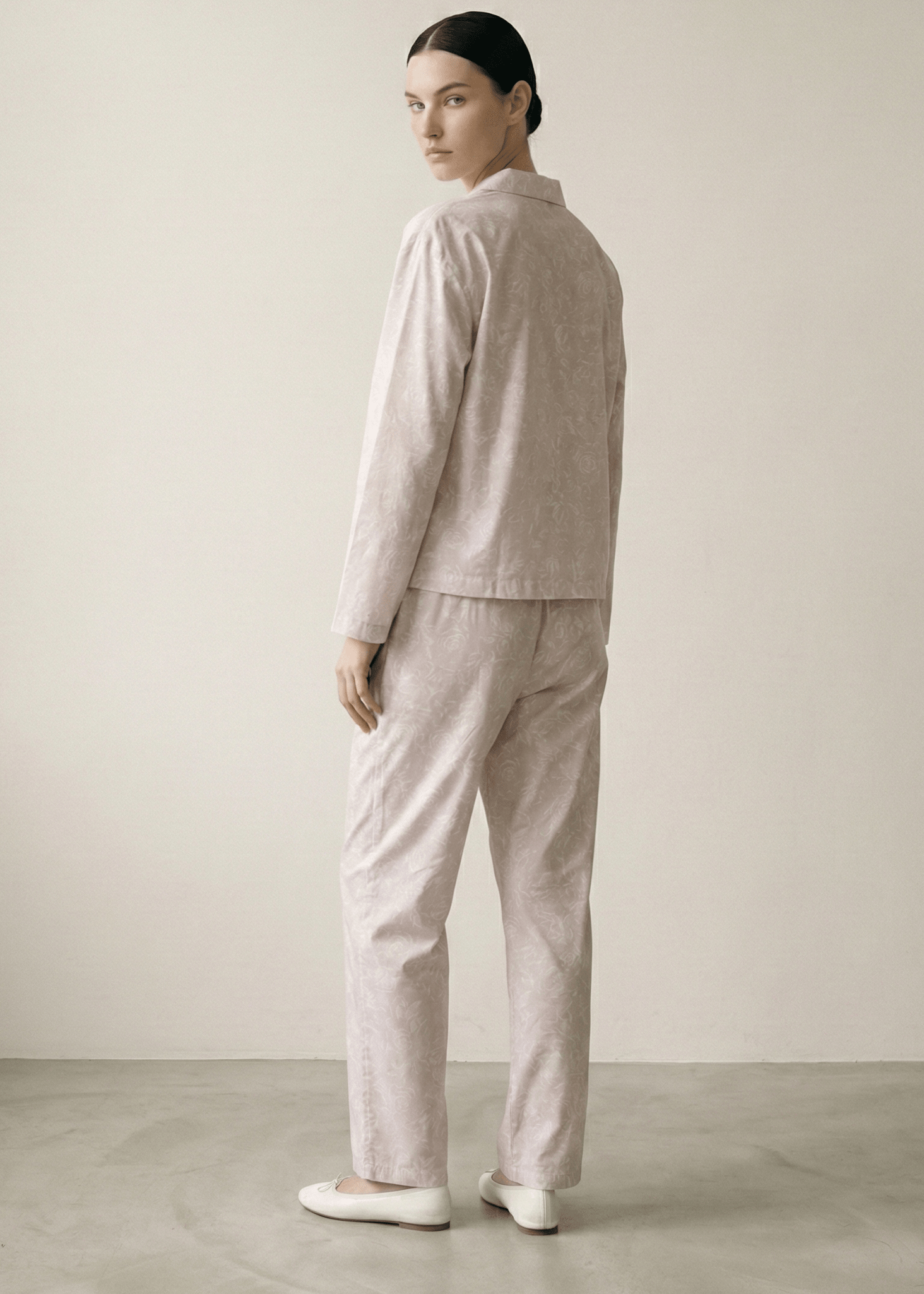  - Ever Lasting - Aurora Lace - Up Lapel Pajama Set / Blue - Pajamas - Ever Lasting