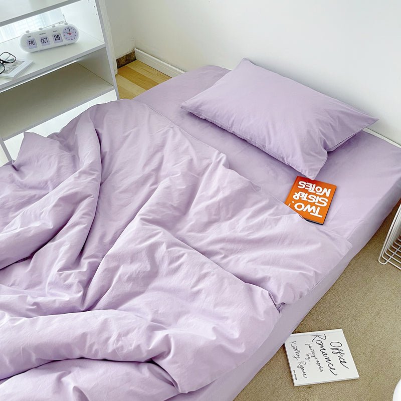  - Ever Lasting - Barbie Pink Washed Cotton Bedding Set - Bedding Set - Ever Lasting