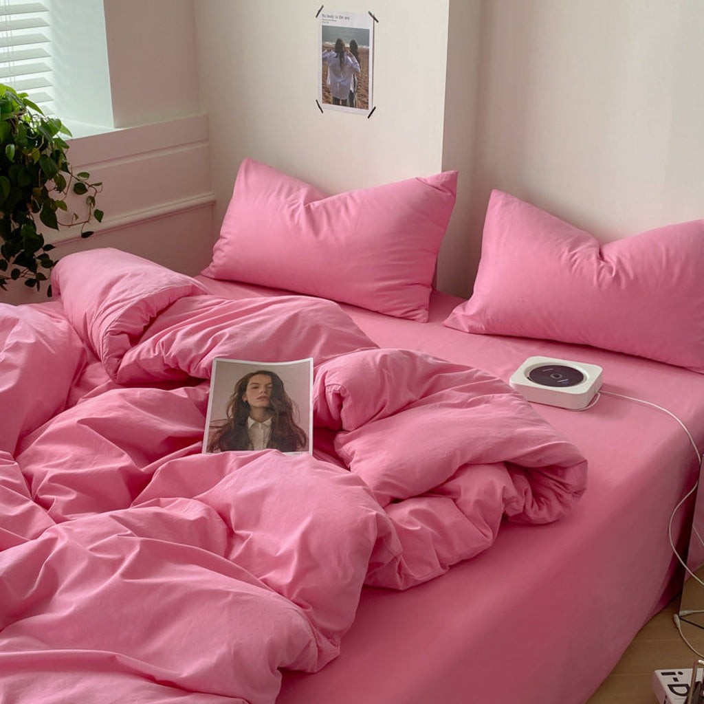 Mixed Color Bedding Set / Barbie Pink + Pastel Pink, Best Stylish Bedding