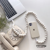 Beaded Phone Charger Cable / Transparent Data