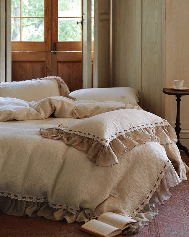  - Ever Lasting - Belle Lace Ruffle Bedding Bundle - Bedding Bundle - Ever Lasting