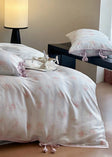 Bianca Floral Ribbon Tied TENCEL™ Bedding Set / Ivory Blue main image 1