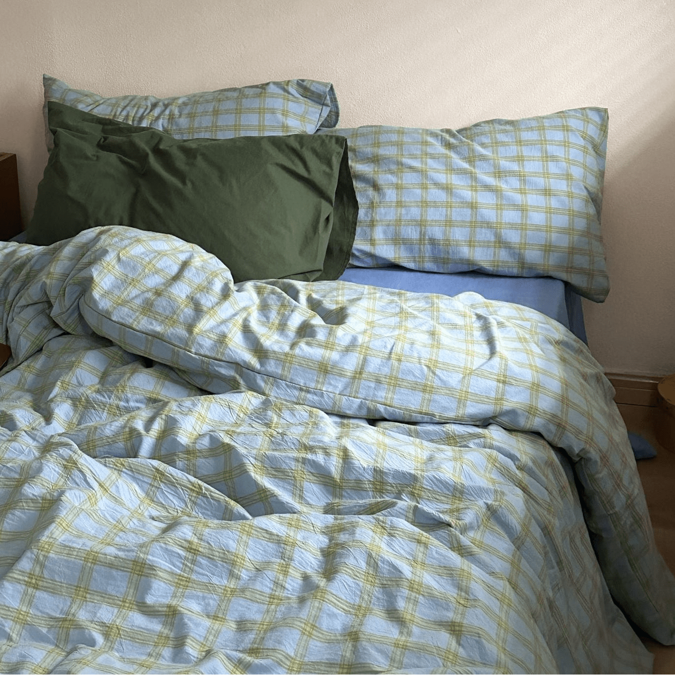 -Ever Lasting - Birch Gingham Washed Cotton Bedding Bundle -Bedding Bundle -Ever Lasting