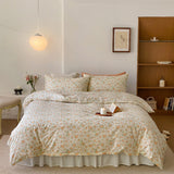 Blossom Floral Bedding Set / Orange Small Fitted