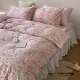 Blossom Floral Bedding Set / Rose Pink