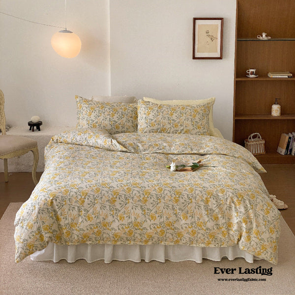 Blossom Floral Bedding Set / Yellow