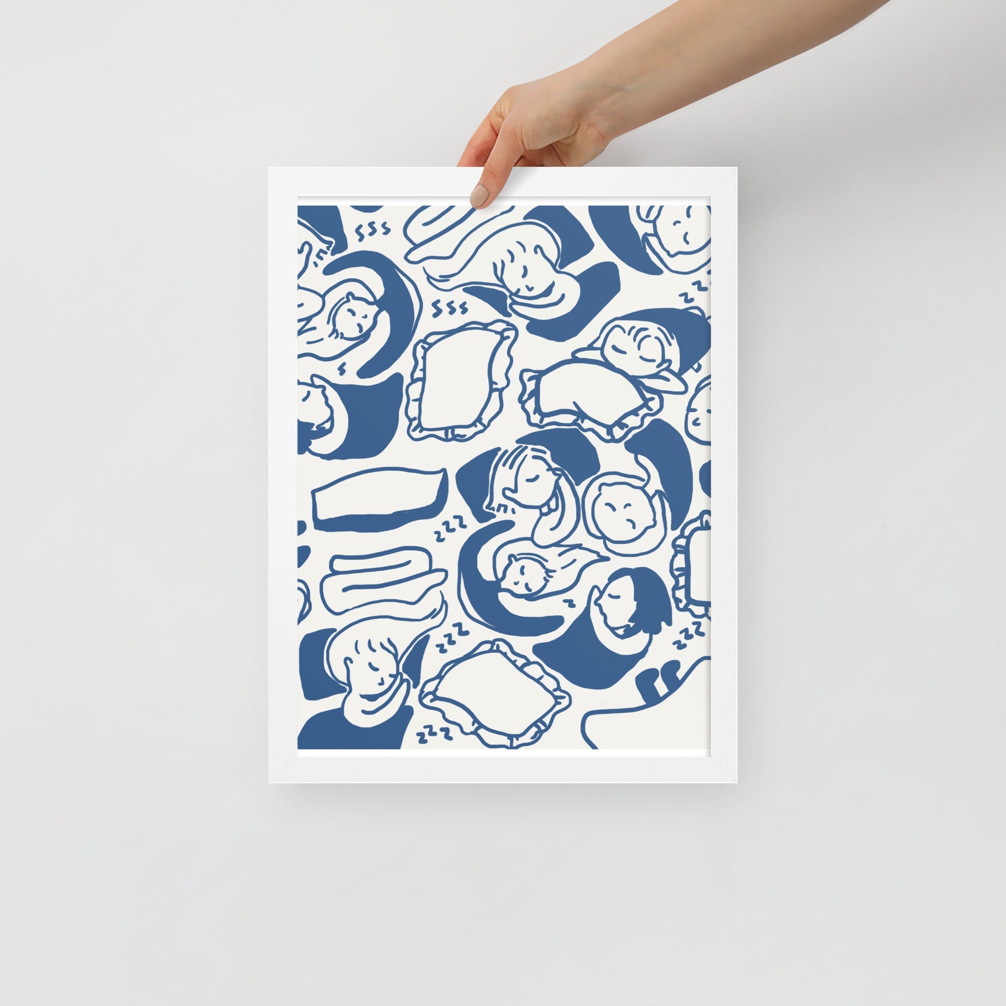 -Ever Lasting - Blue Dreams - Cozy Bedroom Art Print - Ever Lasting